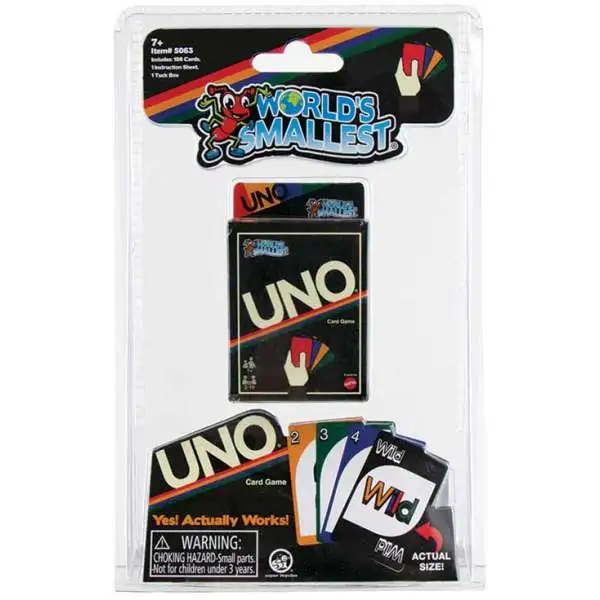 World's Smallest Retro UNO Card Game