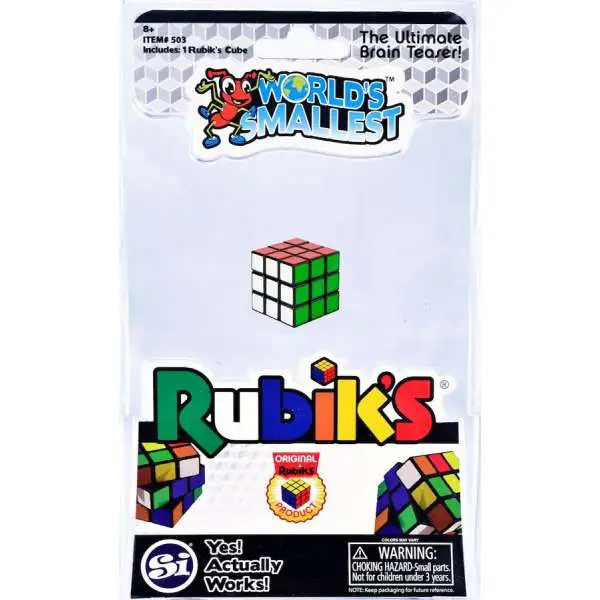 World's Smallest Rubik's Cube Puzzle Toy