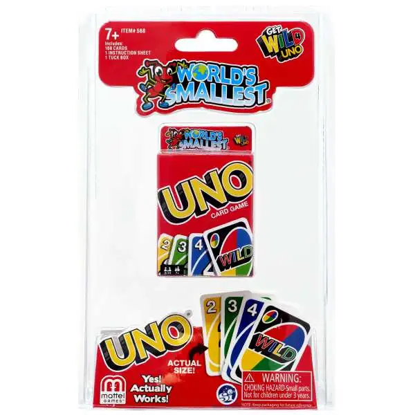 World's Smallest UNO Card Game