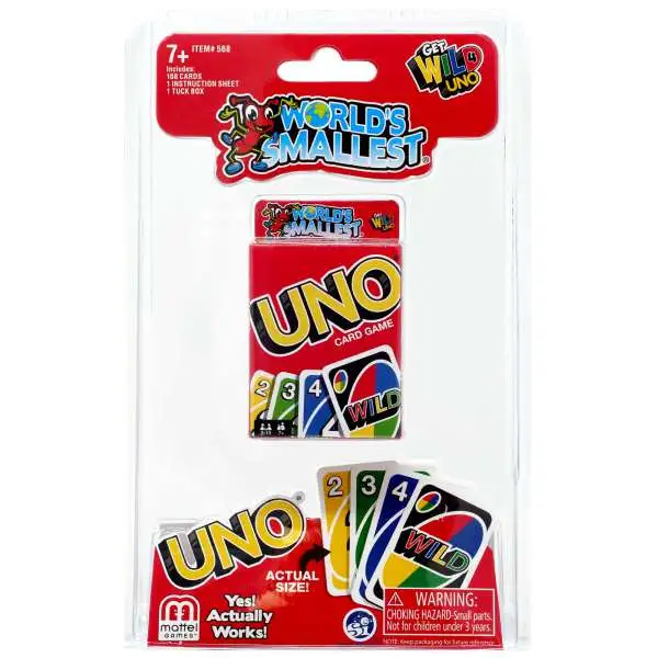 World's Smallest UNO Card Game [Damaged Package]