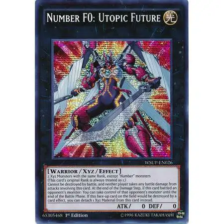 YuGiOh Trading Card Game World Superstars Prismatic Secret Rare Number F0: Utopic Future WSUP-EN026