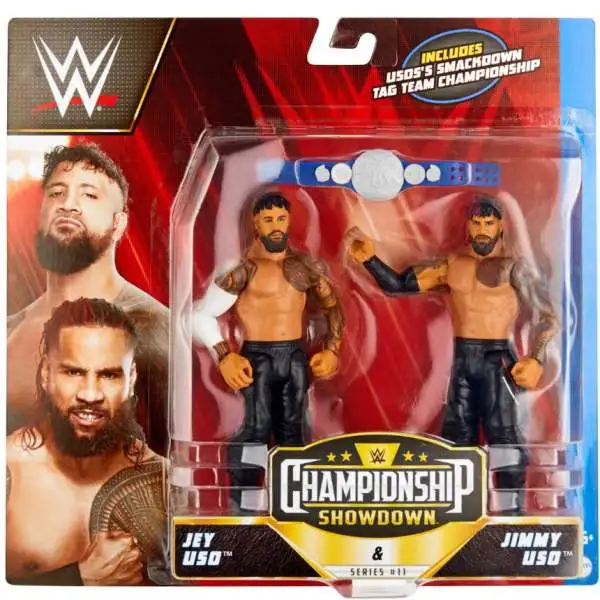 WWE Wrestling Championship Showdown Series 11 Jey Jimmy Uso 6