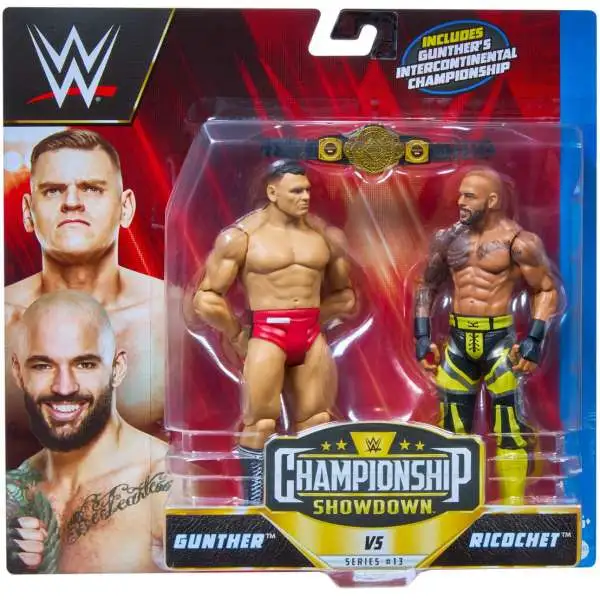 WWE Wrestling Championship Showdown Series 13 Riccochet & Gunther Action Figure 2-Pack (Pre-Order ships July)