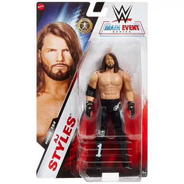 WWE Wrestling Main Event Series 154 AJ Styles Action Figure