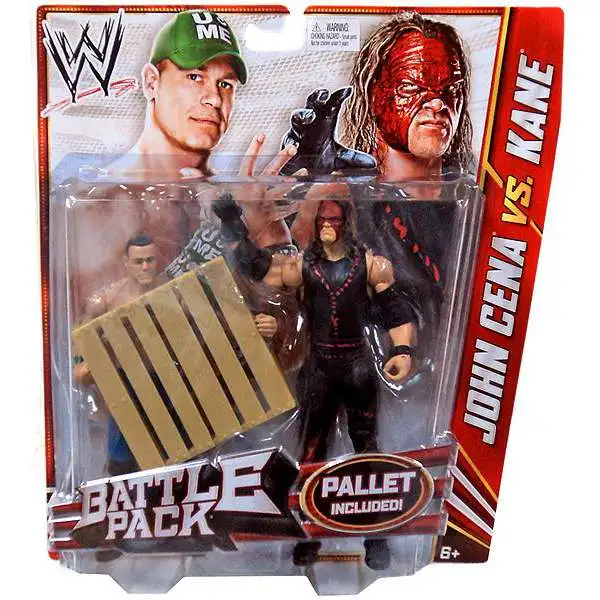WWE Wrestling Battle Pack Series 19 John Cena vs. Kane with Mask Action Figure 2-Pack [Pallet]