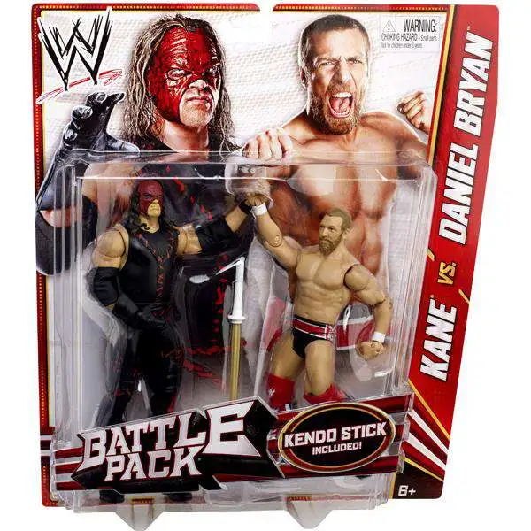 WWE Wrestling Battle Pack Series 21 Kane vs. Daniel Bryan Action Figure 2-Pack [Kendo Stick]