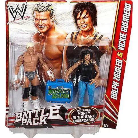 WWE Wrestling Battle Pack Series 22 Dolph Ziggler & Vickie Guerrero Action Figure 2-Pack [Money in the Bank Briefcase]