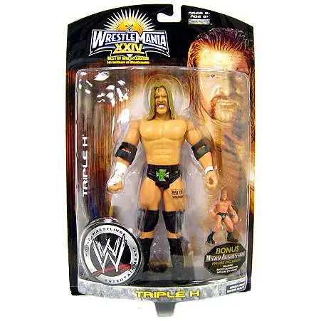 WWE Wrestling Wrestlemania 24 Best Of Series 1 Triple H Action Figure [Includes Bonus Micro Figure Loose]