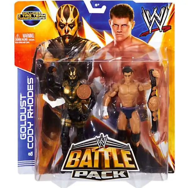 WWE Wrestling Battle Pack Series 29 Goldust & Cody Rhodes Action Figure 2-Pack [2 Tag Team Championships]