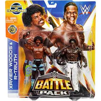 WWE Wrestling Battle Pack Series 30 Xavier Woods & R-Truth Action Figure 2-Pack [2 Microphones]