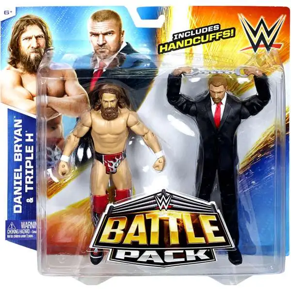 WWE Wrestling Battle Pack Series 32 Daniel Bryan & Triple H Action Figure 2-Pack [Handcuffs]