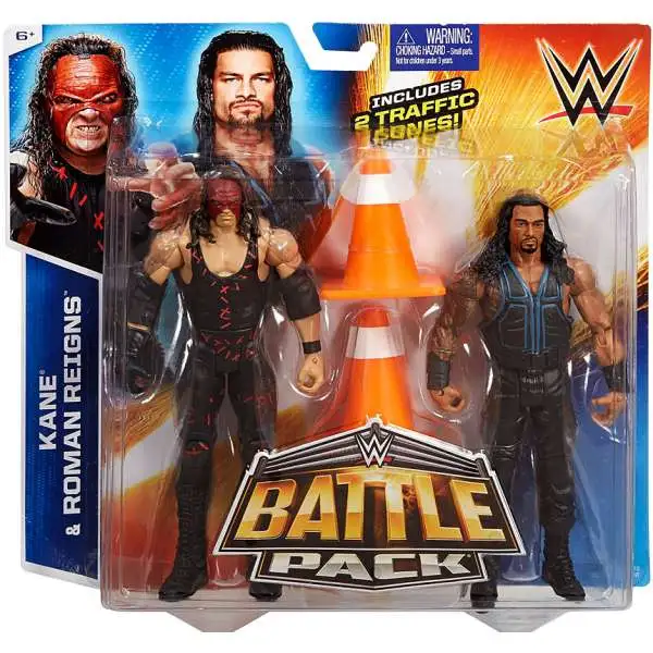WWE Wrestling Battle Pack Series 35 Kane & Roman Reigns Action Figure 2-Pack [Damaged Package]