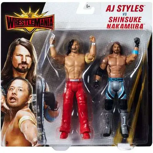WWE Wrestling Battle Pack WrestleMania 35 AJ Styles & Shinsuke Nakamura Action Figure 2-Pack