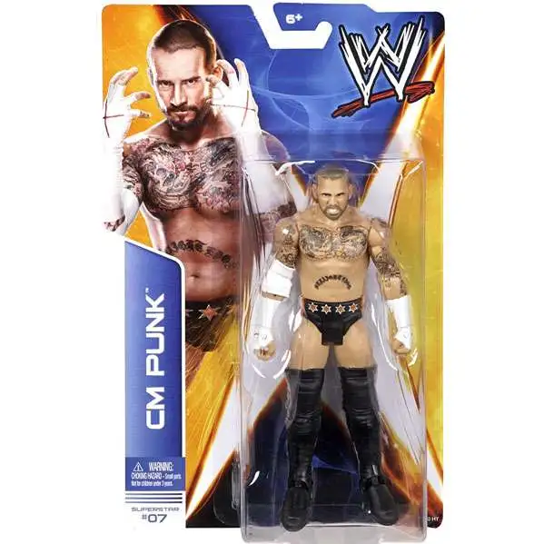 WWE Wrestling Series 36 CM Punk Action Figure #7