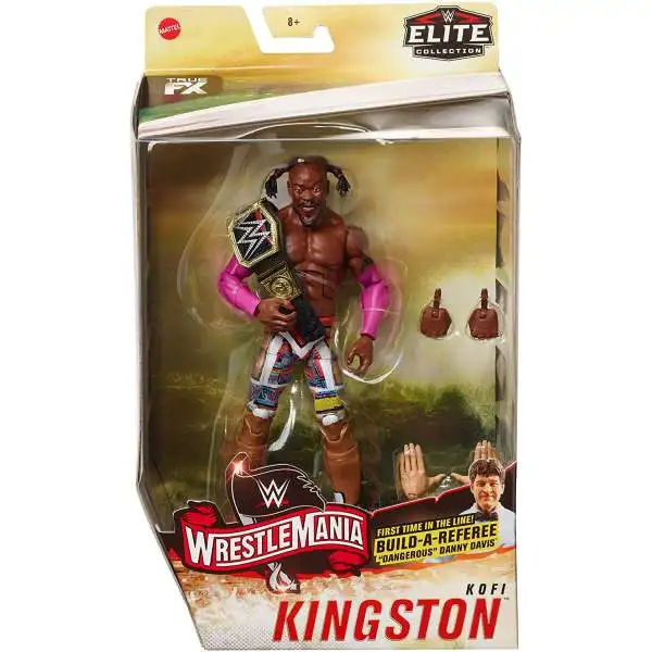 WWE Wrestling Elite Collection WrestleMania 35 Kofi Kingston Action Figure [Build Referee "Dangerous" Danny Davis!]
