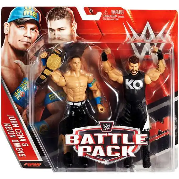 WWE Wrestling Battle Pack Series 39 John Cena & Kevin Owens Action Figure 2-Pack [Damaged Package]
