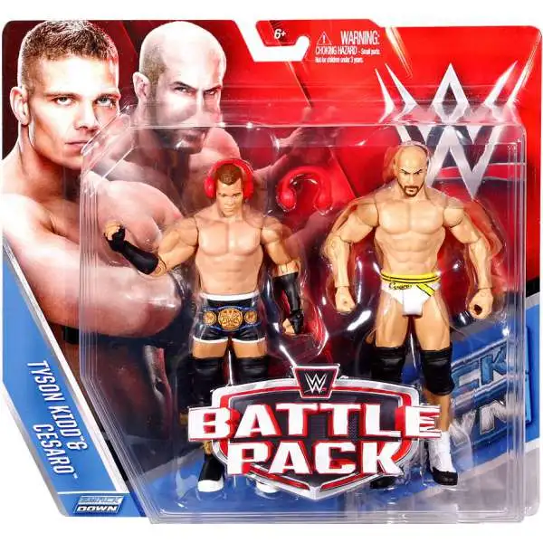 WWE Wrestling Battle Pack Series 39 Tyson Kidd & Cesaro Action Figure 2-Pack [Damaged Package]