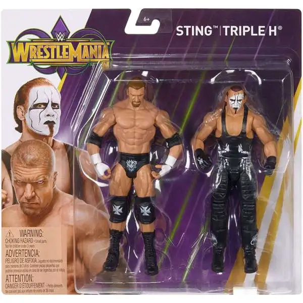 WWE Wrestling WrestleMania 34 Sting & Triple H Action Figure 2-Pack [Damaged Package]