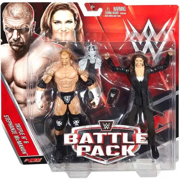 WWE Wrestling Battle Pack Series 42 Triple H & Stephanie McMahon Action Figure 2-Pack [Damaged Package]