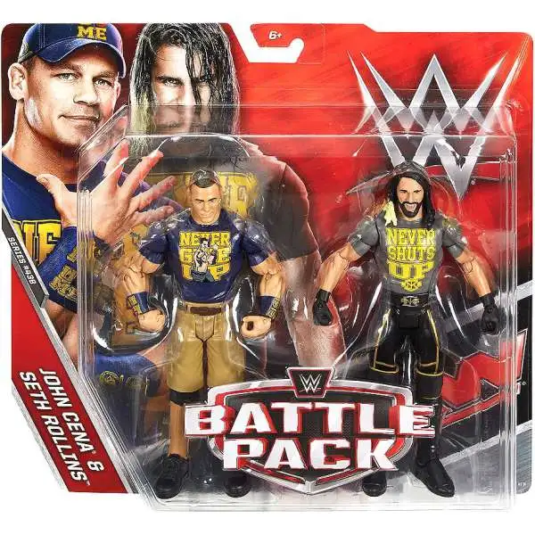 2016 WWE Battle Pack John Cena and Seth Rollins PLEASE SEE PICS AND DESCRIPTION 