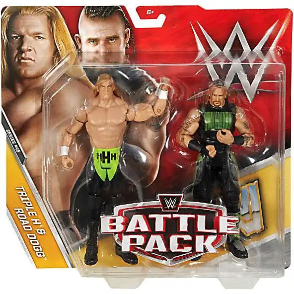 WWE Wrestling Battle Pack Series 45 Triple H & Road Dogg Action Figure 2-Pack