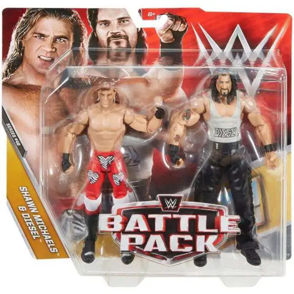 WWE Wrestling Battle Pack Series 48 Shawn Michaels & Diesel Action Figure 2-Pack [Damaged Package]