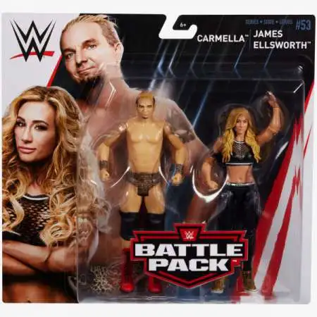 WWE Wrestling Battle Pack Series 53 Carmella & James Ellsworth Action Figure 2-Pack