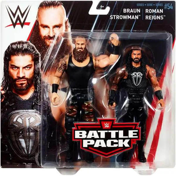 WWE Wrestling Battle Pack Series 54 Braun Strowman & Roman Reigns Action Figure 2-Pack
