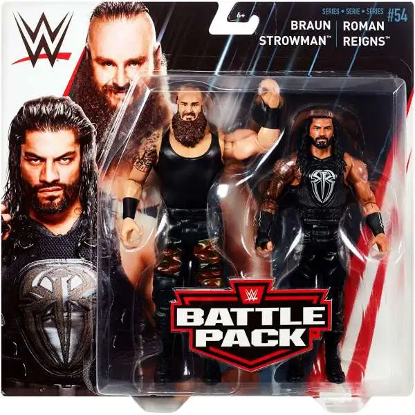 WWE Wrestling Battle Pack Series 54 Braun Strowman & Roman Reigns Action Figure 2-Pack [Loose]