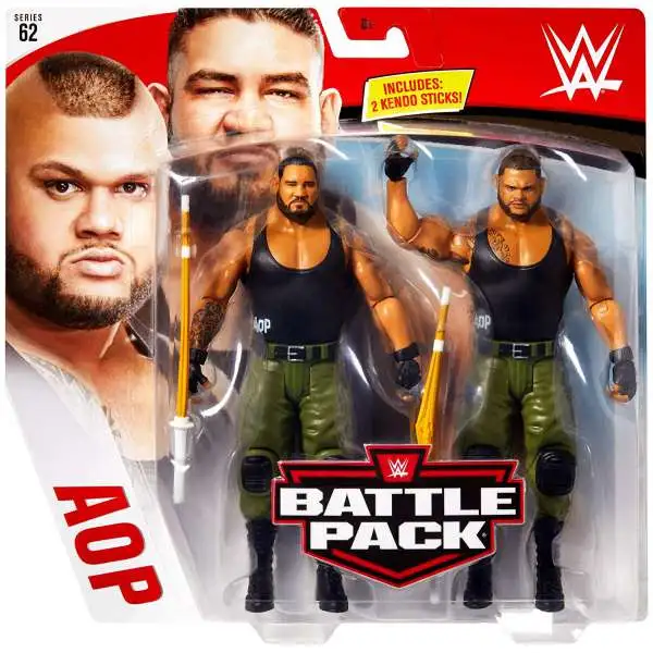 WWE Wrestling Battle Pack Series 62 Akam & Rezar Action Figure 2-Pack [AOP Authors of Pain]