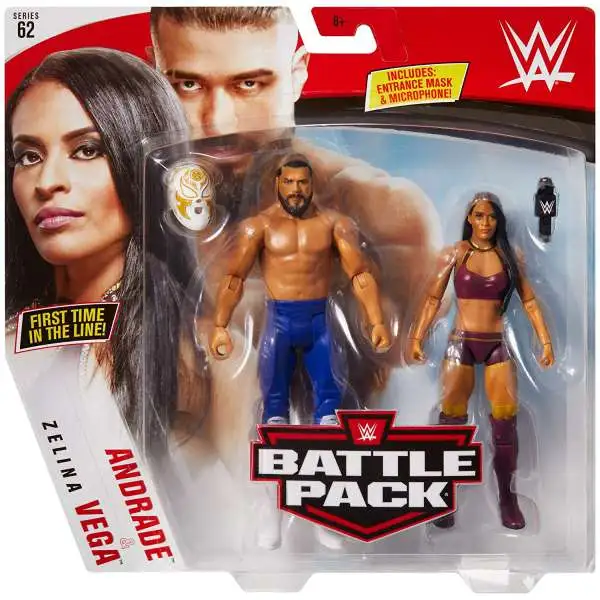 WWE Wrestling Battle Pack Series 62 Andrade & Zelina Vega Action Figure 2-Pack