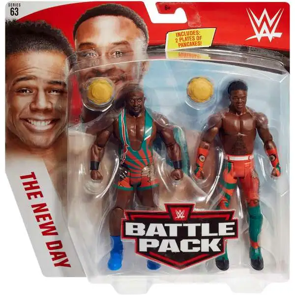 WWE Wrestling Battle Pack Series 63 Big E & Xavier Woods Action Figure 2-Pack [New Day]