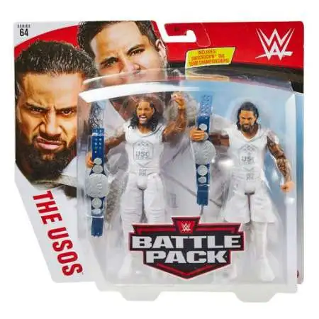 WWE Wrestling Battle Pack Series 64 Jimmy & Jey Uso Action Figure 2-Pack [The Usos]