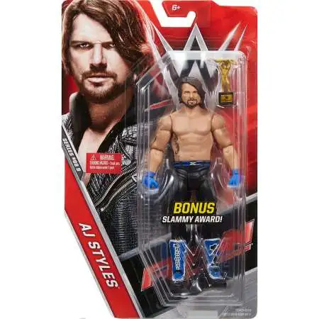 WWE Wrestling Series 68 AJ Styles Action Figure [Bonus Slammy Award, Damaged Package]