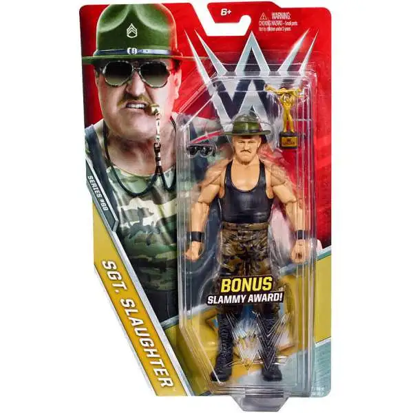 WWE Wrestling Series 69 Sgt. Slaughter Action Figure [Bonus Slammy Award]