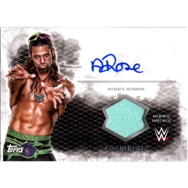 WWE Wrestling Topps 2015 Undisputed Adam Rose Autograph & Relic Card UAR-AR