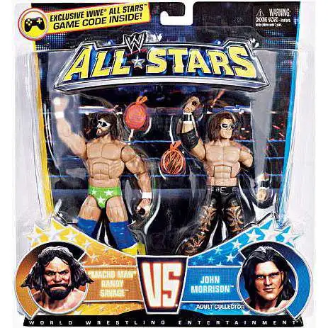 WWE Wrestling Battle Pack All Stars Macho Man Randy Savage vs. John Morrison Exclusive Action Figure 2-Pack