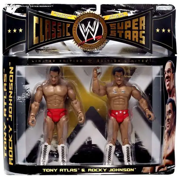 WWE Wrestling Classic Superstars Tony Atlas & Rocky Johnson Action Figure 2-Pack