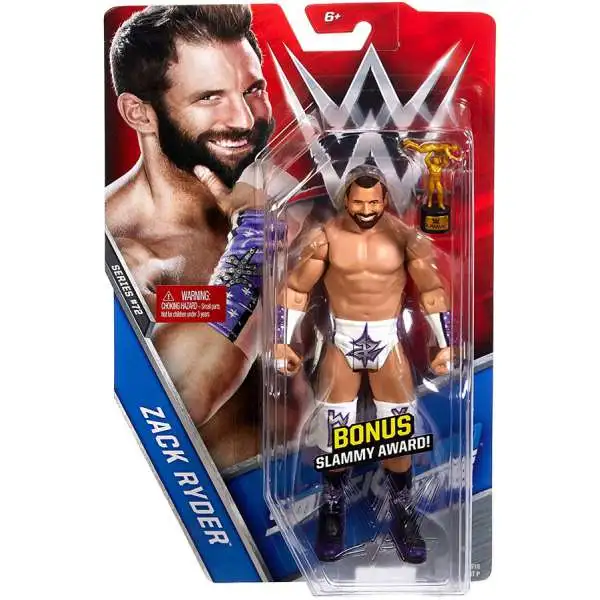 WWE Wrestling Series 72 Zack Ryder Action Figure [Bonus Slammy Award]