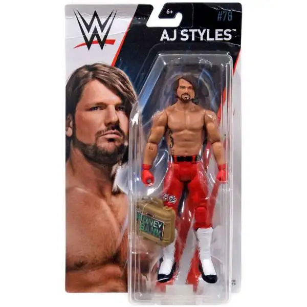 WWE Wrestling Series 78 AJ Styles Action Figure [Money in the Bank Briefcase, Damaged Package]