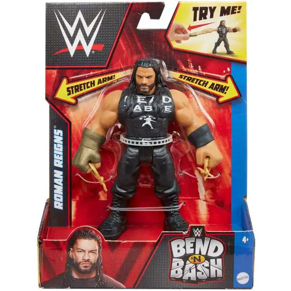 WWE Wrestling Bend 'N Bash Roman Reigns Action Figure