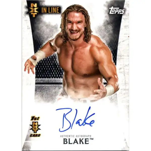 WWE Wrestling Topps 2015 Undisputed Blake Autograph Card NA-WB [NXT]