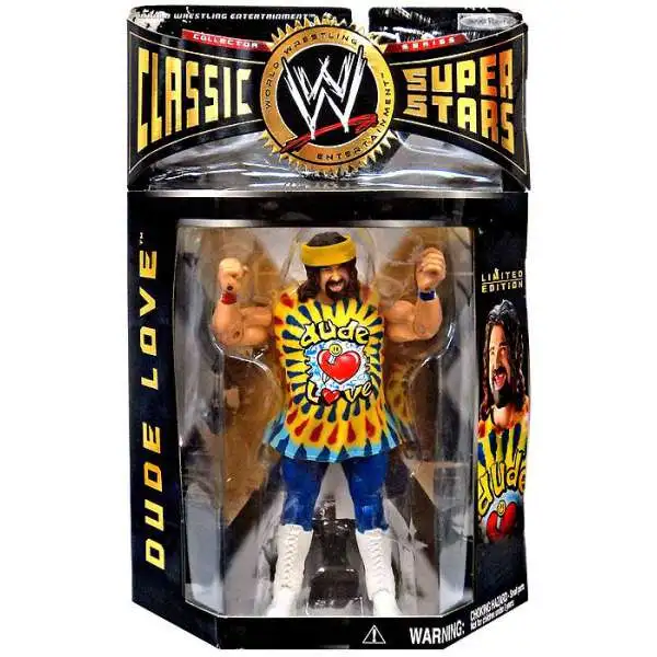 WWE Wrestling Classic Superstars Series 2 Dude Love Action Figure [Multicolored Wristband Variant, Loose]