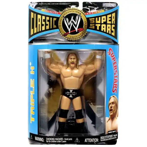 TRIPLE H 7" Figure w/Hammer/Bottle/Shirt! WWE RAW Elite Collection Flashback 