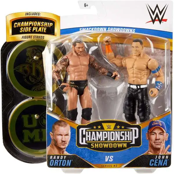 WWE Wrestling Championship Showdown Series 2 John Cena vs. Randy Orton Action Figure 2-Pack