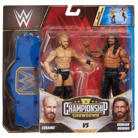 WWE Wrestling Championship Showdown Series 7 Roman Reigns vs. Cesaro Action Figure 2-Pack