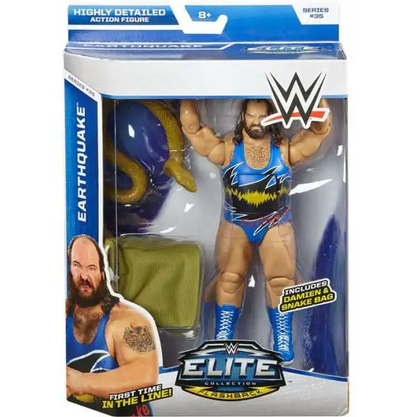 WWE Wrestling Elite Collection Series 35 Earthquake Action Figure [Damien & Snake Bag]