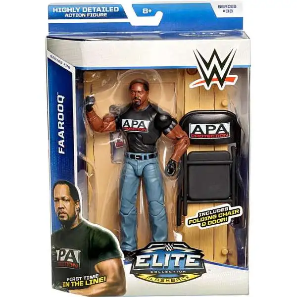 WWE Wrestling Elite Collection Series 38 Faarooq Action Figure [Folding Chair & Door]