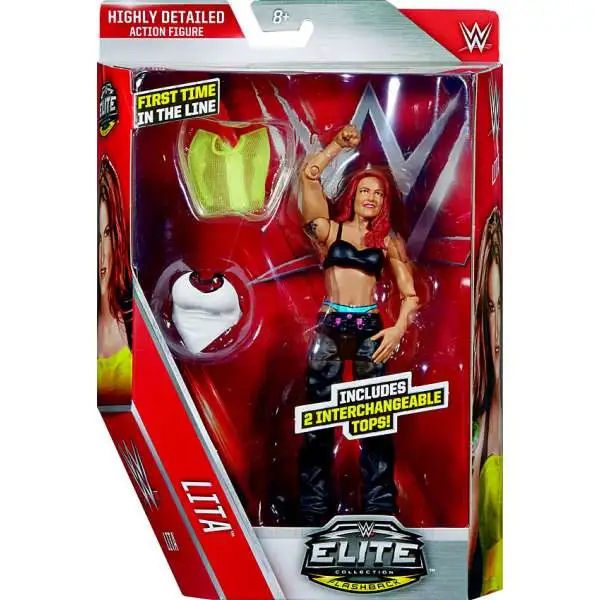 WWE Wrestling Elite Collection Series 41 Lita Action Figure [2 Interchangeable Tops]