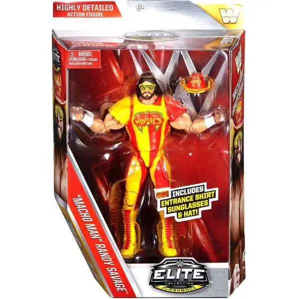 WWE Wrestling Elite Collection Series 44 Macho Man Action Figure [Entrance Shirt, Sunglasses & Hat]